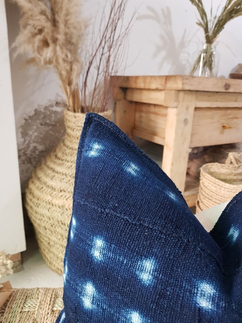 Mudcloth Pillow Cover Indigo Okre Shop