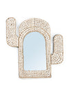 Cactus Shell Mirror | White