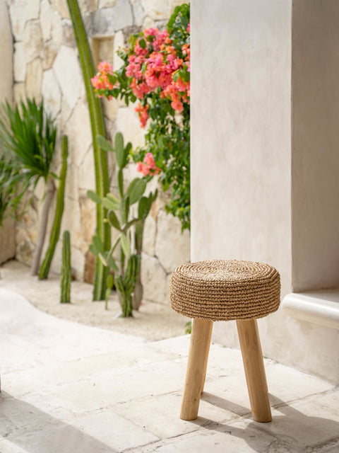 Raffia Stool