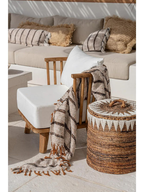 Malawi One Seater - Natural White