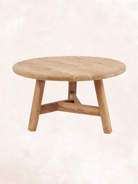 Fusuma Coffee Tables crafted from reclaimed teak wood, featuring a rustic finish and nesting design for a stylish, space-saving solution
