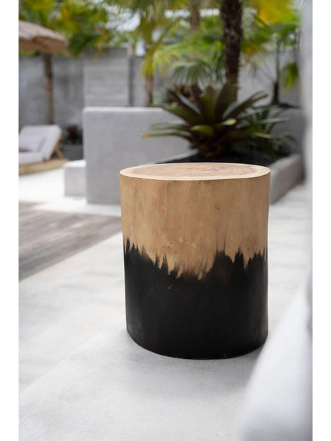 Morocho Stool - Black Natural