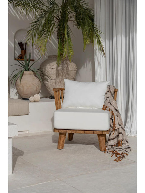 Malawi One Seater - Natural White