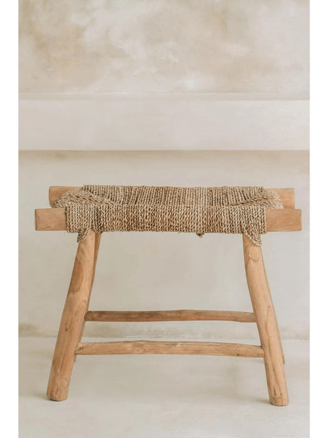 Porto Seagrass Stool - Natural - M