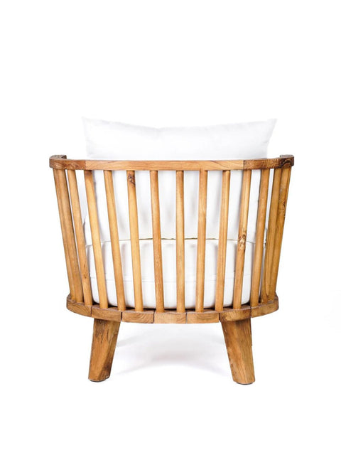 Malawi One Seater - Natural White