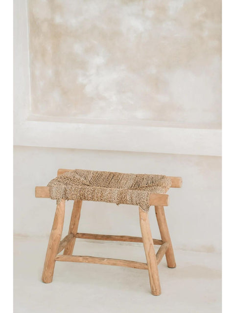 Porto Seagrass Stool - Natural - M