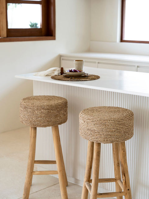 Raffia Bar Stool