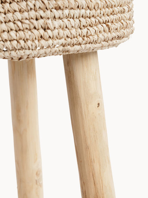 Raffia Bar Stool