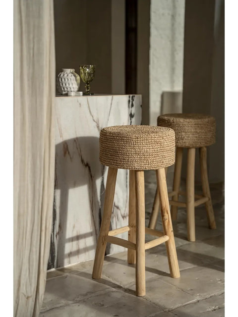 Raffia Bar Stool