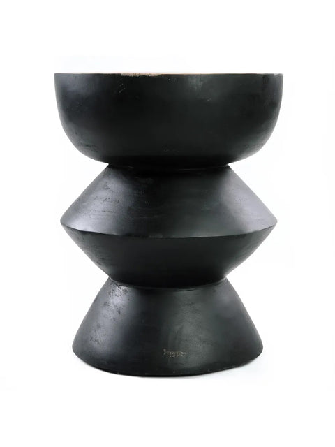 Kulun Stool - Black Natural