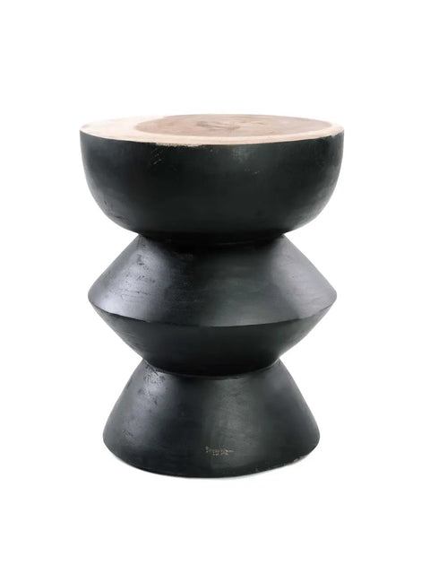 Kulun Stool - Black Natural