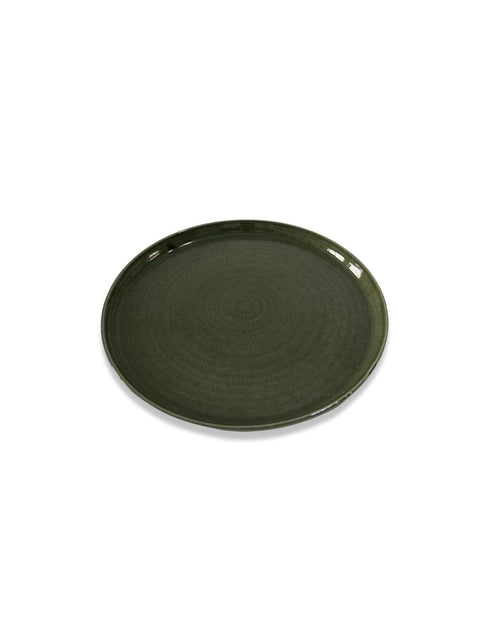 Green Metal Plate ø27 cm