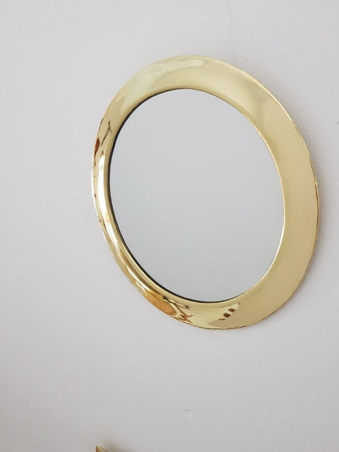 Rounded Mirror Golden