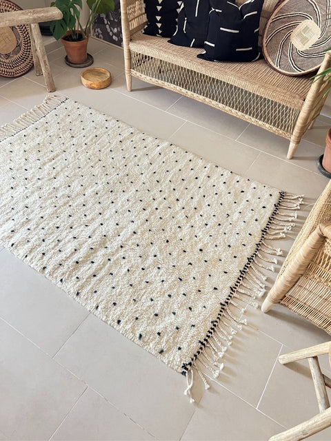 Customized Moroccan Rug Black Leopard