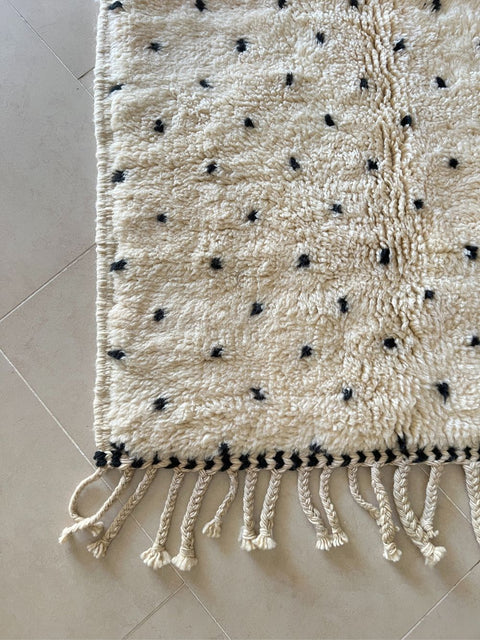 Customized Moroccan Rug Black Leopard