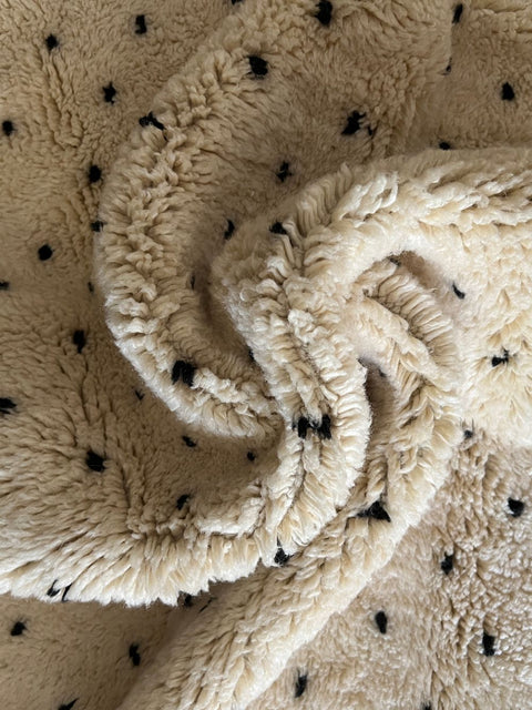 Customized Moroccan Rug Black Leopard