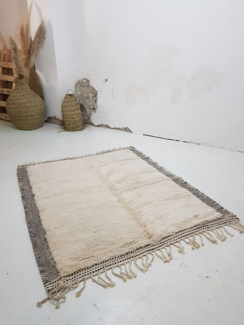 Customized Moroccan Rug White Toubkal