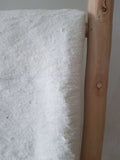 Pom Pom Blanket White 150x100 cm