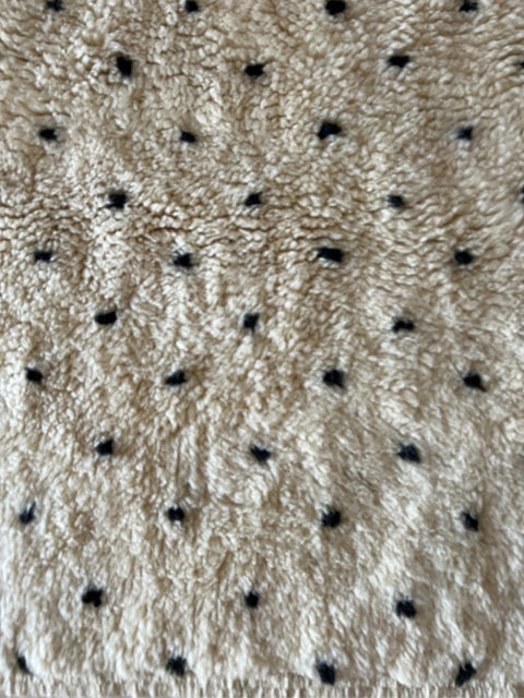 Customized Moroccan Rug Black Leopard