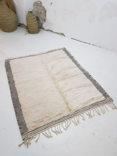 Customized Moroccan Rug White Toubkal
