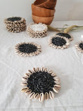 Black Seashell Coasters