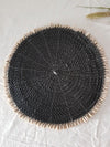 Black Seashell Table Mat 40 Ø cm