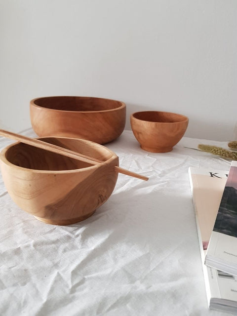 Japanese Teak Wooden Bowl ø15 cm