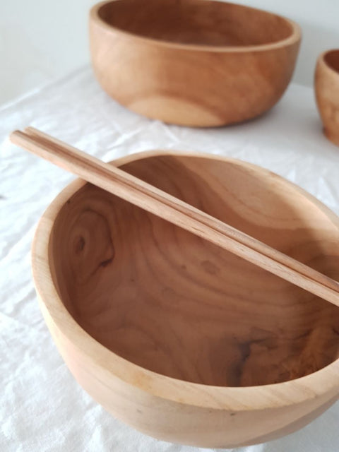 Japanese Teak Wooden Bowl ø15 cm