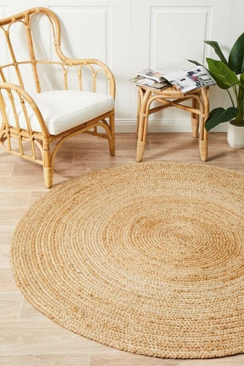 Round Jute Rug 180ø cm