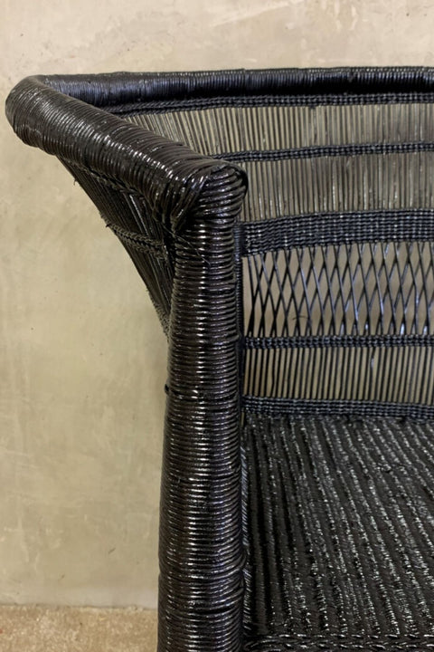 Malawi Armchair Natural Black