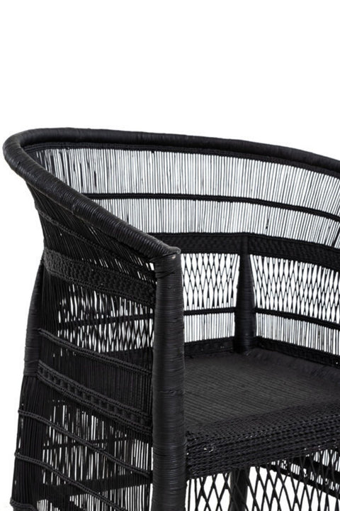 Malawi Armchair Natural Black