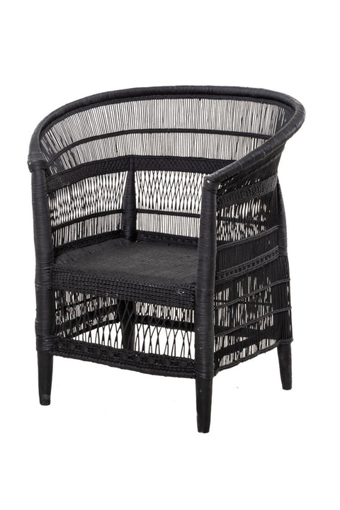 Malawi Armchair Natural Black