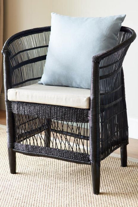 Malawi Armchair Natural Black
