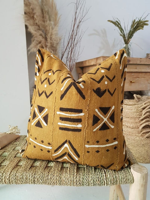 Mudcloth Pillow Cover Earth